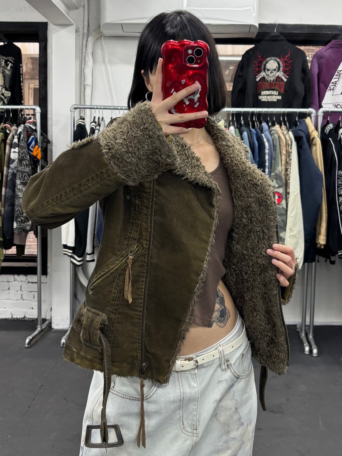 버커루 코듀로이 Y2K 쉐르파 자켓 상품이미지3