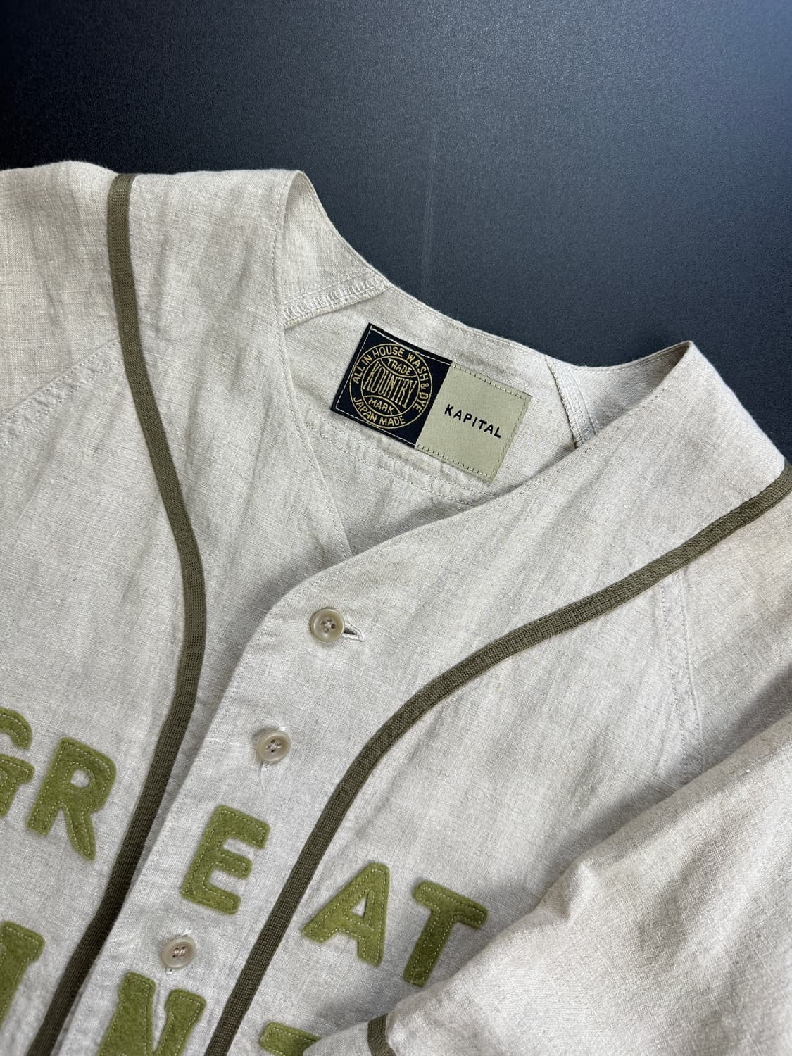 Kapital baseball linen shirts 상품이미지2