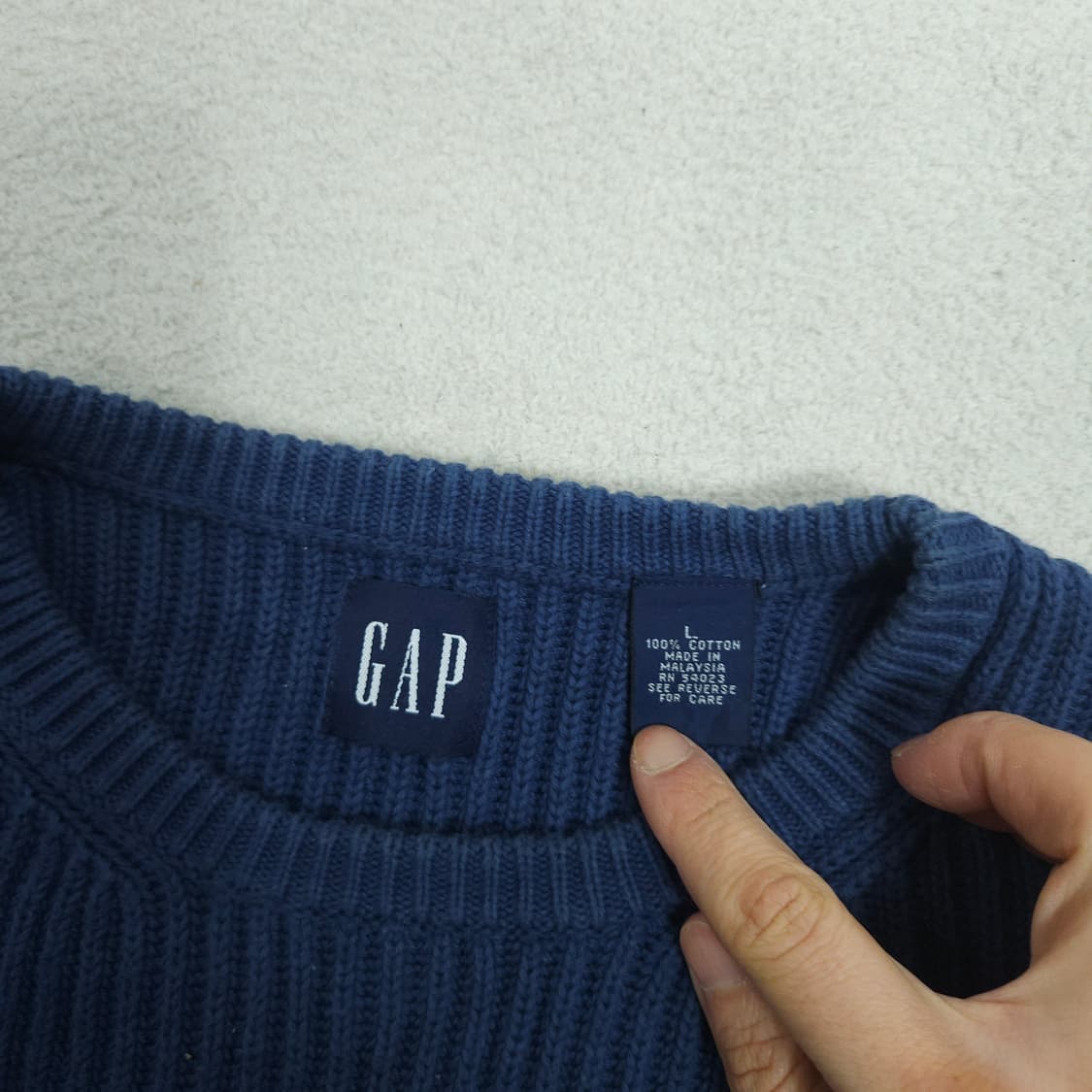 90s GAP 골지 니트 L 상품이미지5