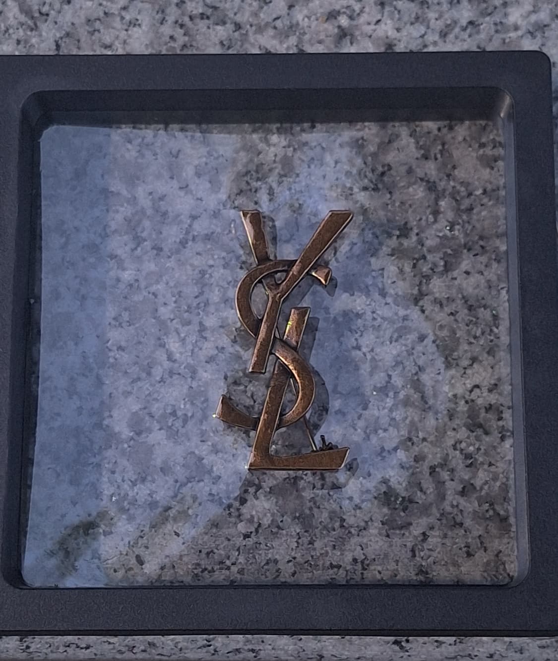 빈티지 생로랑 ysl 로고 미니 브로치 상품이미지3