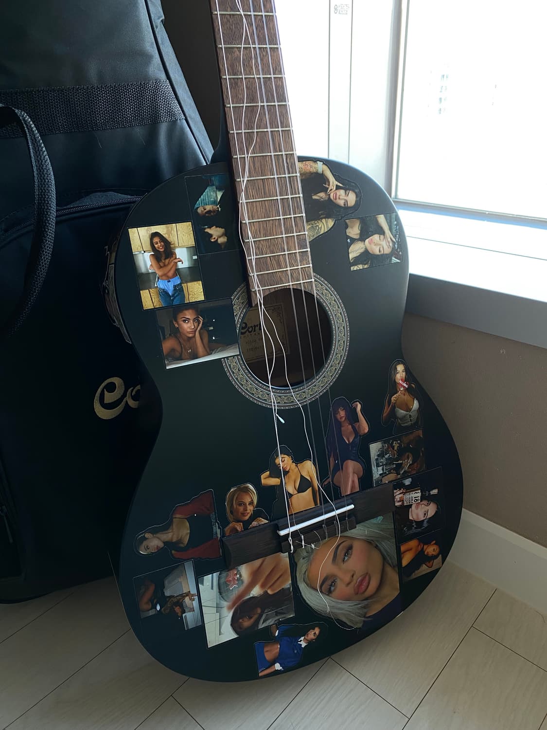 콜트 입문용 클래식 기타 블랙/검정 커스텀 [인테리어용 추천] 상품이미지1