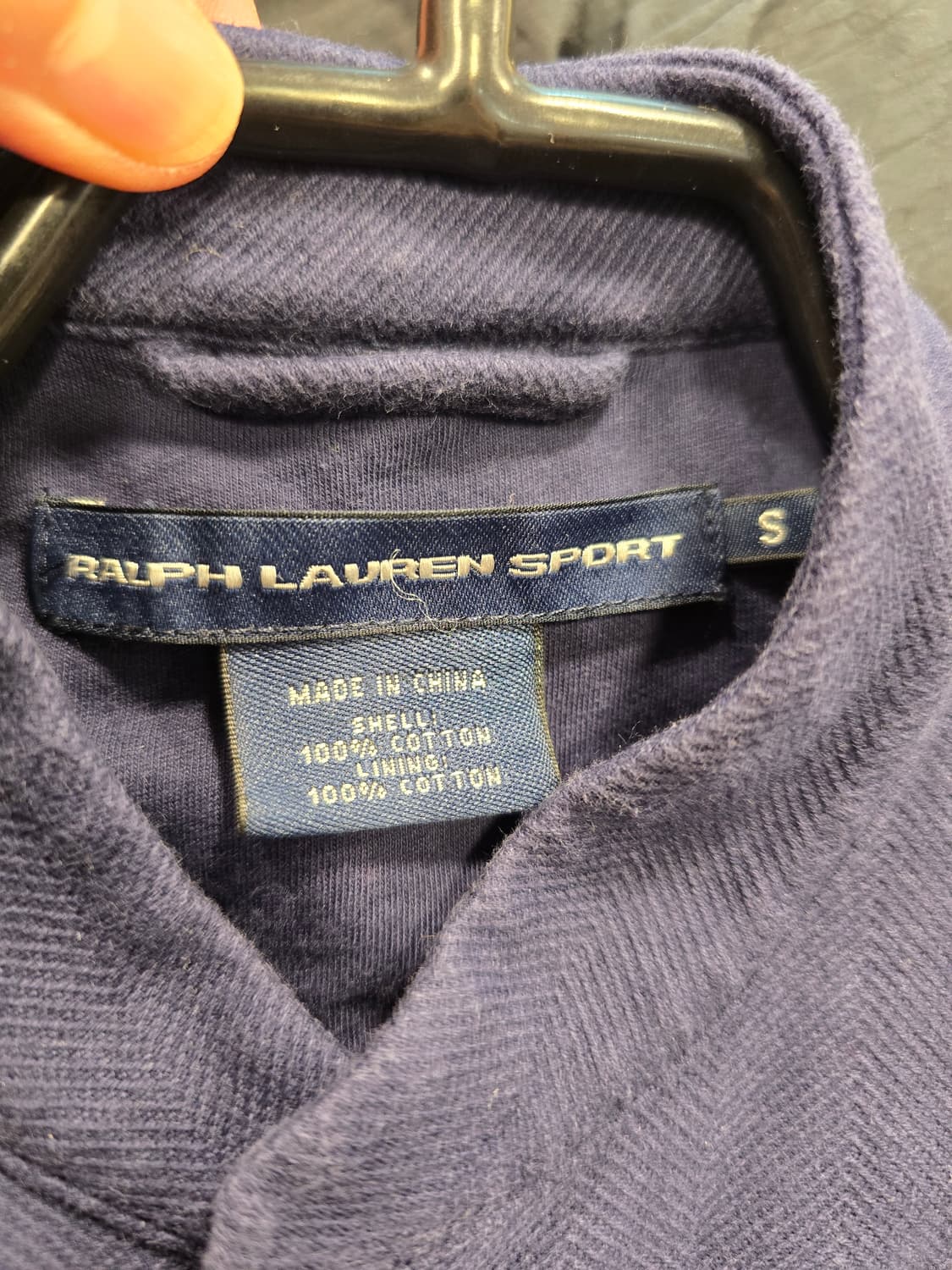 랄프로렌 스포츠 네이비 코튼 자켓 S 상품이미지6