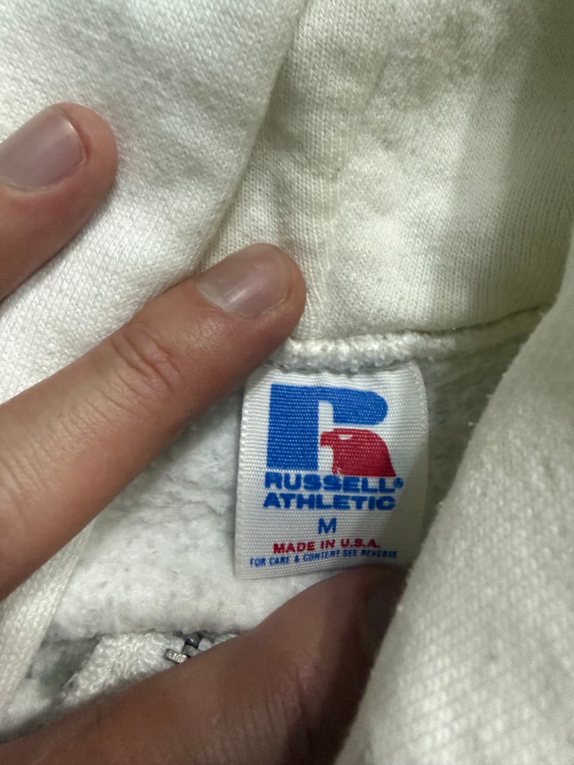 러셀 후드집업 아이보리 m사이즈 상품이미지3