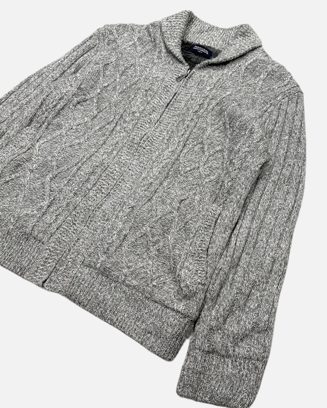 fur lining knit zip-up 상품이미지3