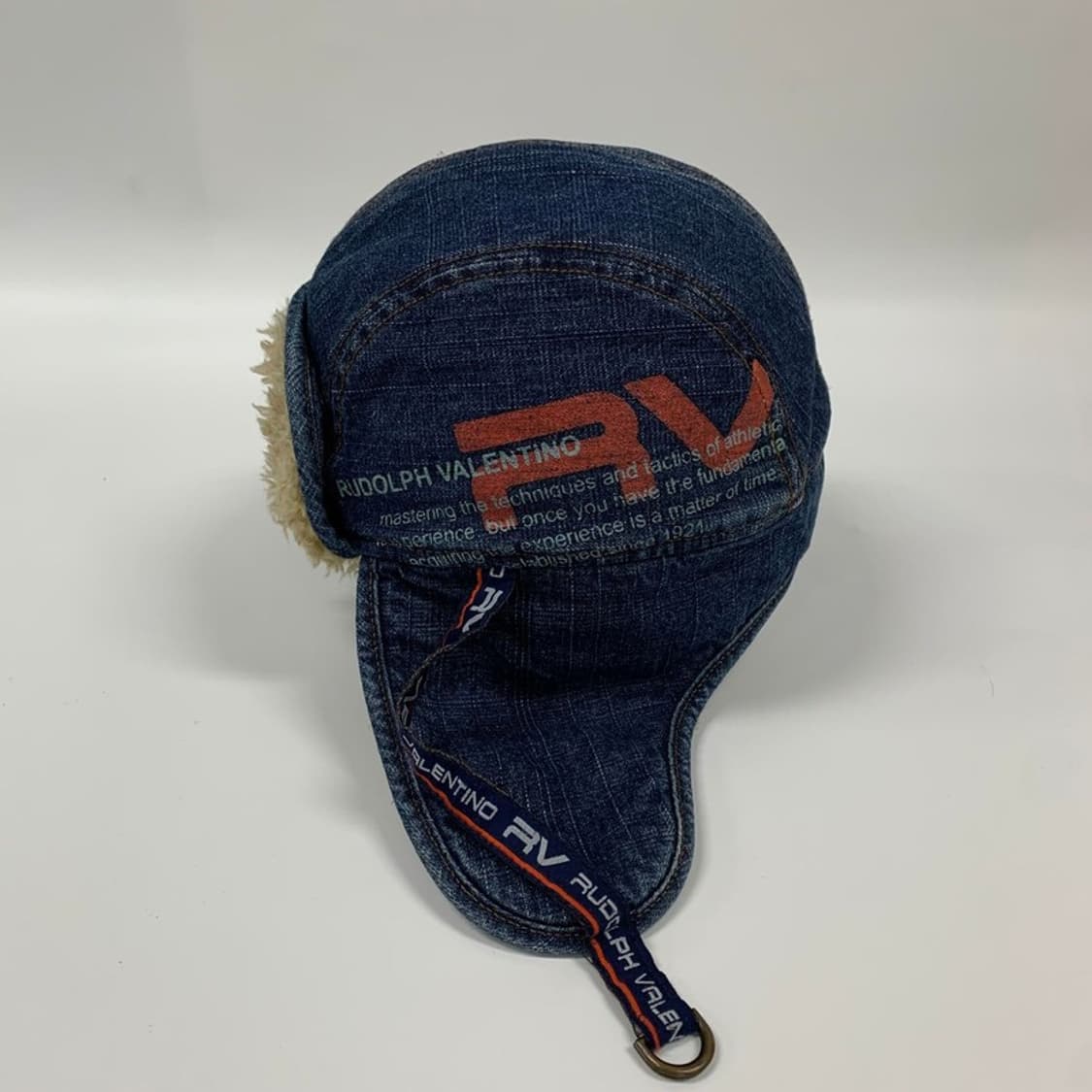 루돌프 발렌티노 빈티지 데님 트래퍼햇 상품이미지2