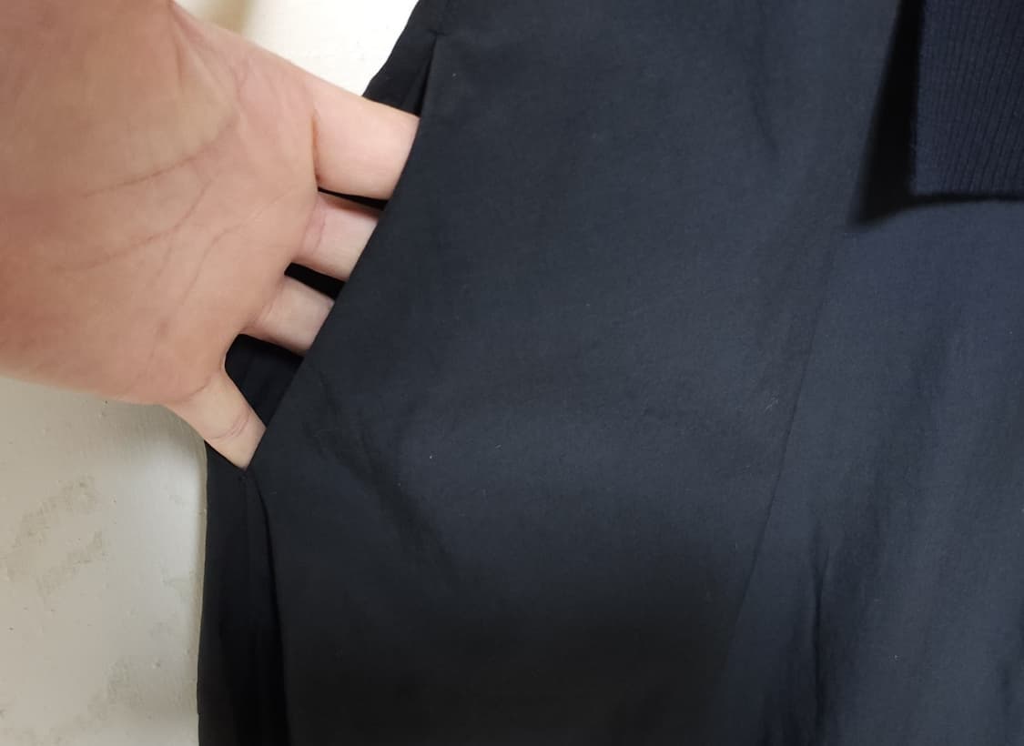 이새 골지패턴 플리츠배색 언발란스 롱원피스 66  상품이미지7