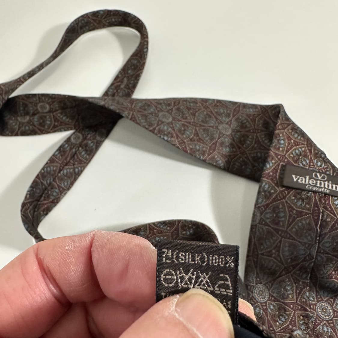 OS 발렌티노 에스닉패턴 클래식 실크100% 넥타이 상품이미지5