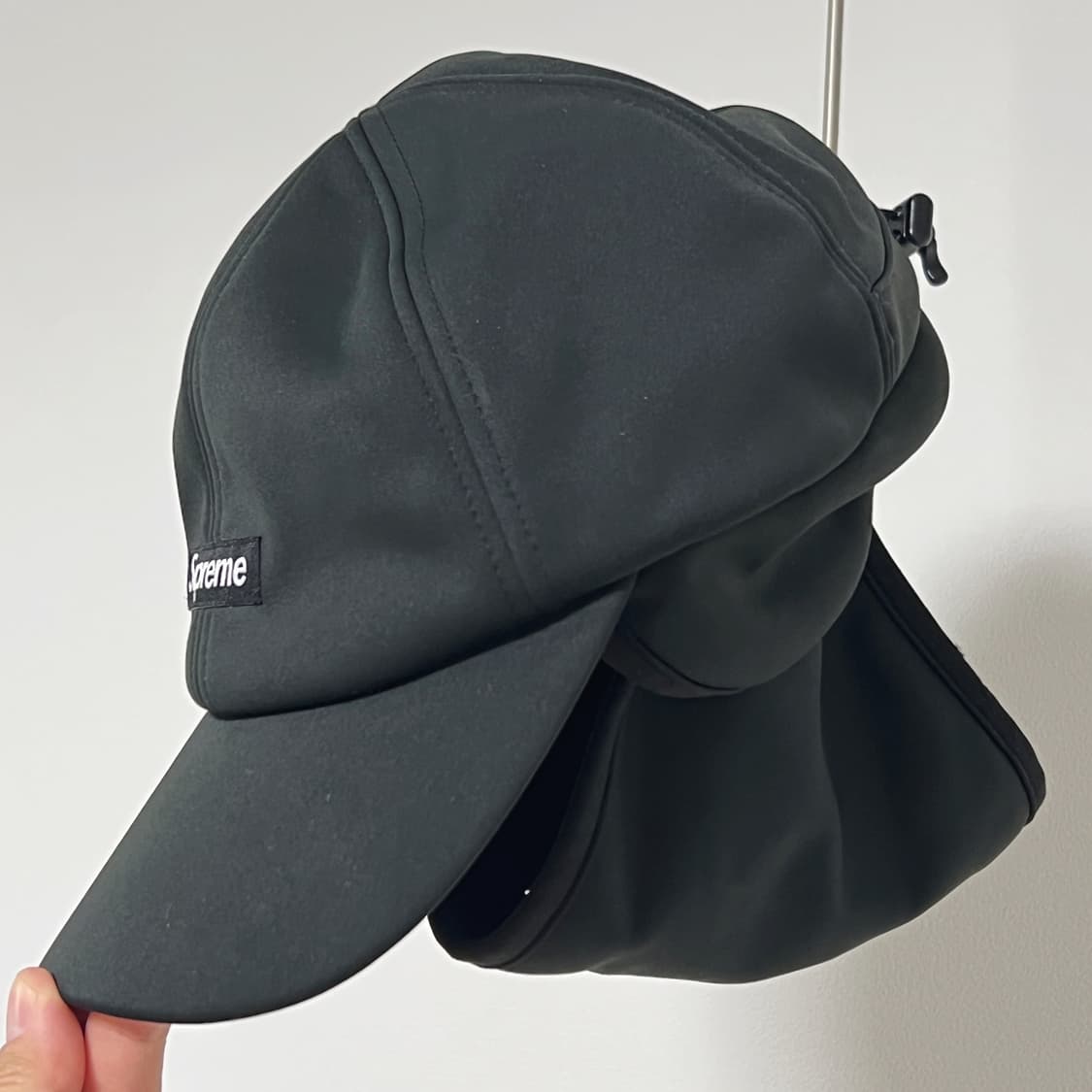 슈프림 22FW 윈드스토퍼 페이스마스크 6-패널 캡 블랙 상품이미지4