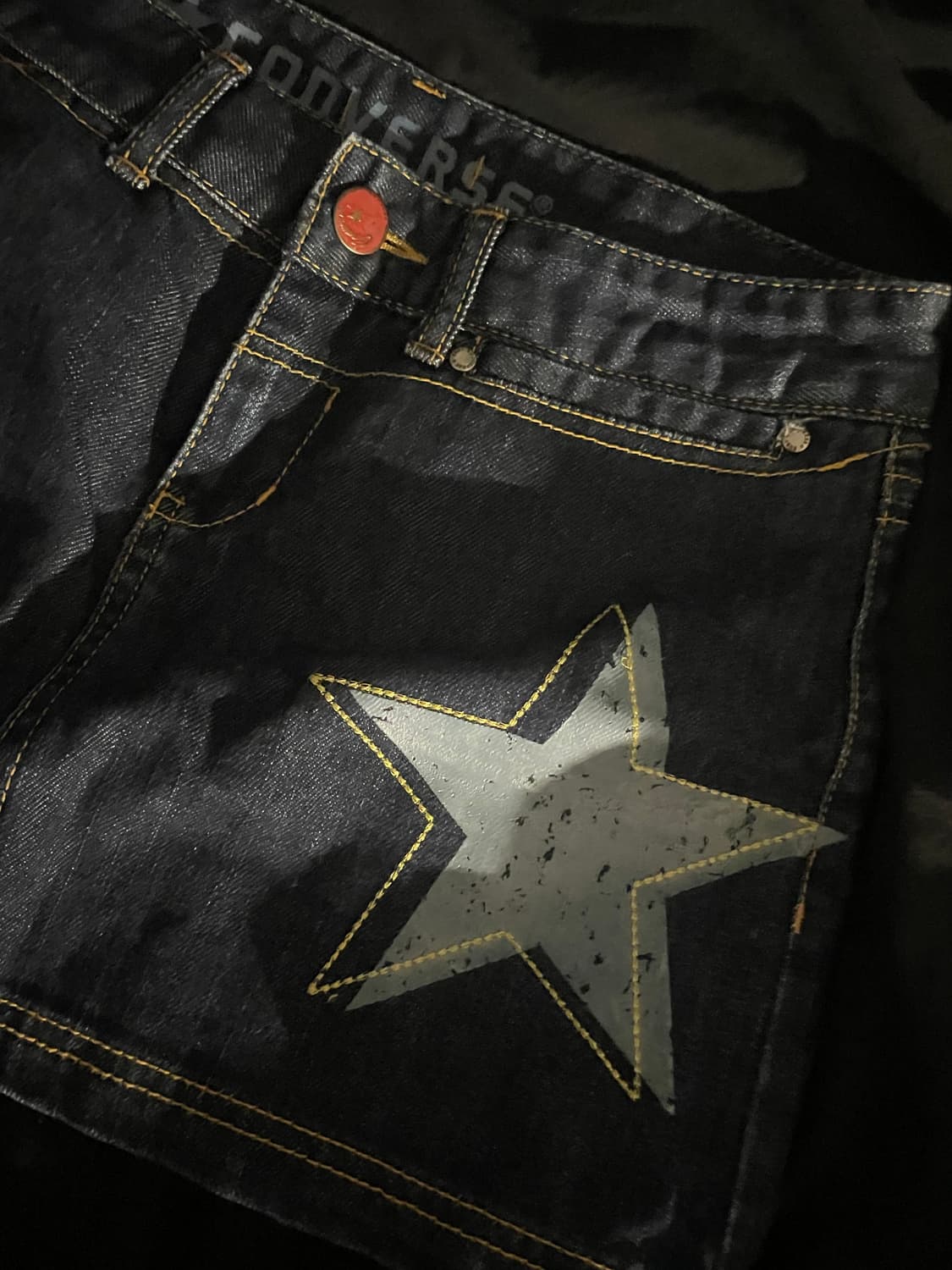 Converse 컨버스 별 프린팅 청스커트 상품이미지3