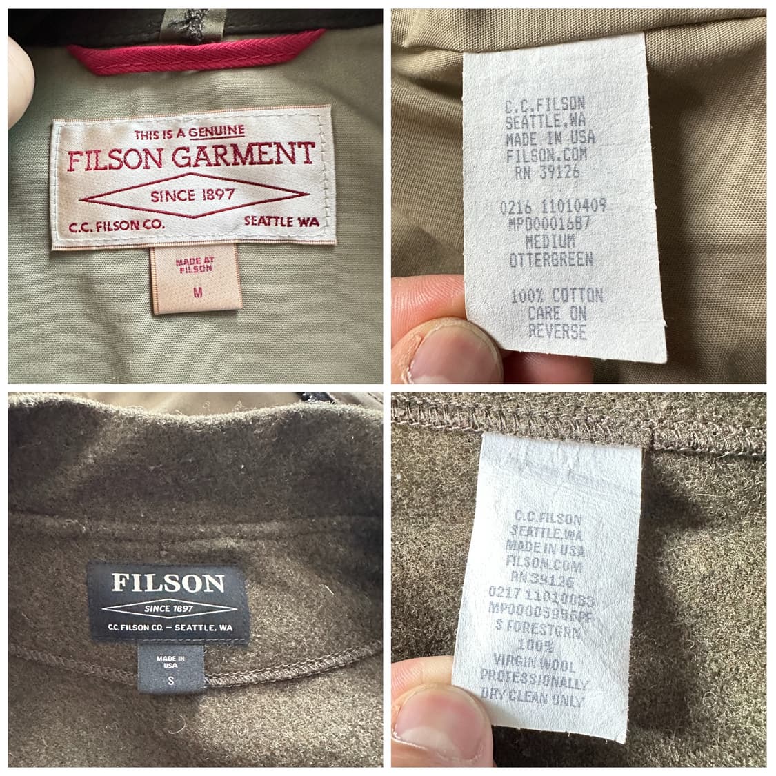 필슨 왁스 자켓 & 울 베스트 내피 포함 Made in USA 상품이미지6