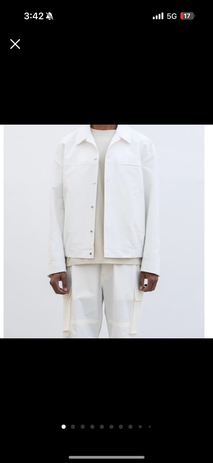 인사일런스 자켓 화이트 상품이미지1