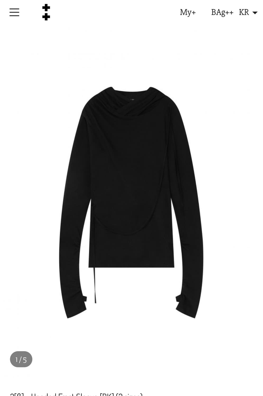 하르테올뎀 Hooded Fract Sleeve 1사이즈 상품이미지1