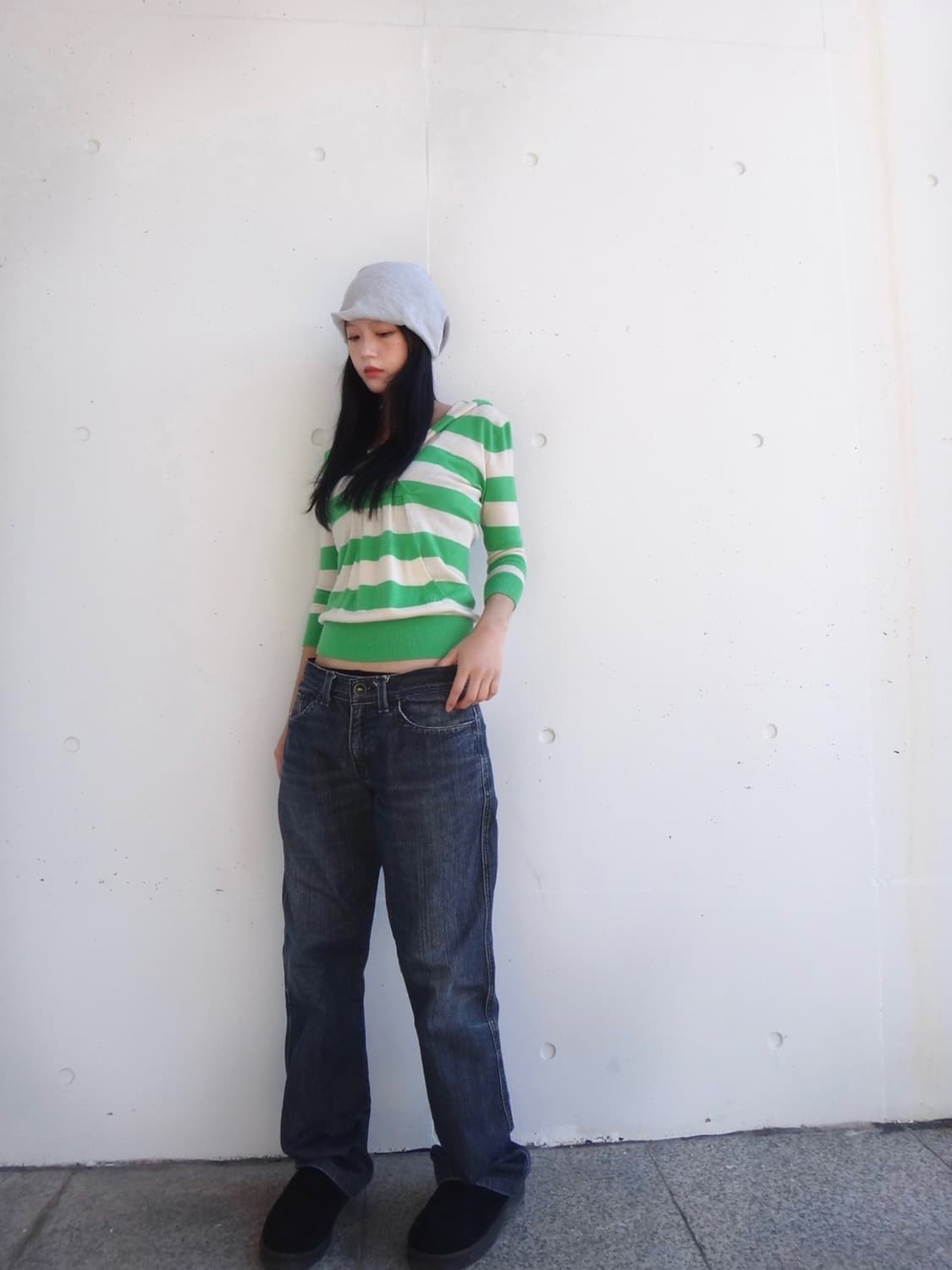 BANANA REPUBLIC twist pocket hoody knit  상품이미지1