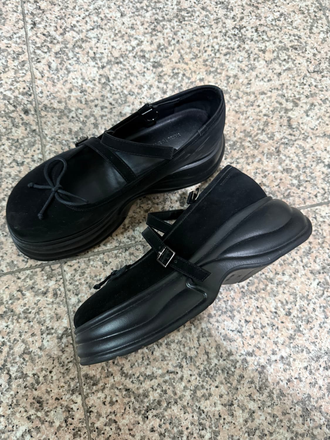 쓰리투에이티 스트랩 메리제인 플랫폼 블랙 245 상품이미지3