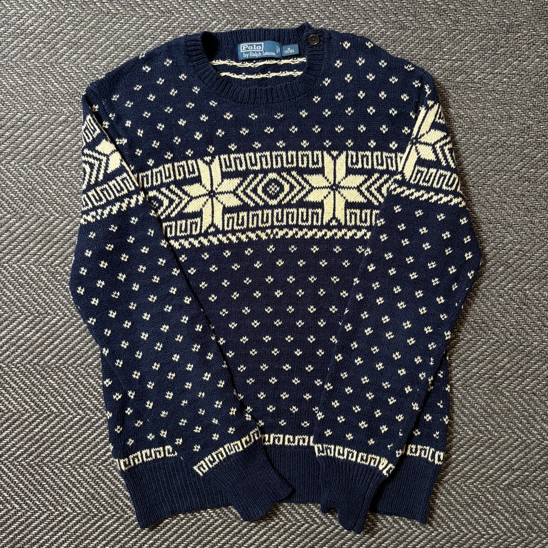 폴로 랄프로렌 노르딕 네이비 니트(M) 상품이미지1