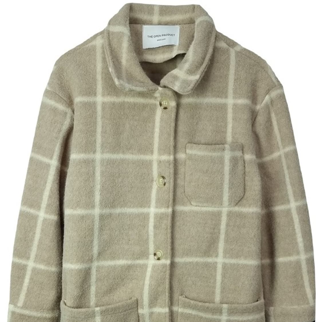 [더오픈프로덕트 오픈YY] 핸드메이드 체크 롱코트 M16354 상품이미지4