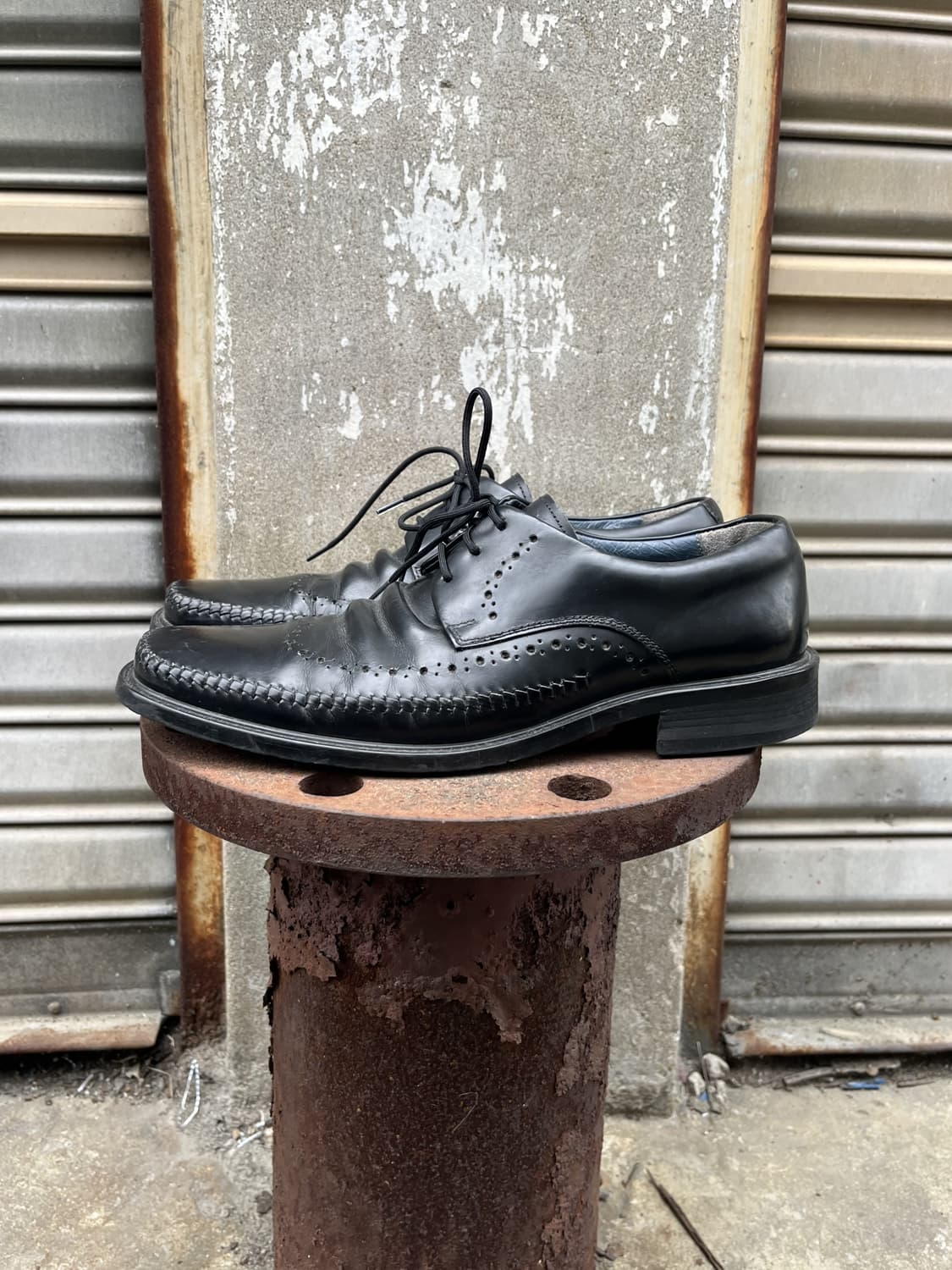 Vintage 스퀘어토 윙팁 더비슈즈 상품이미지2