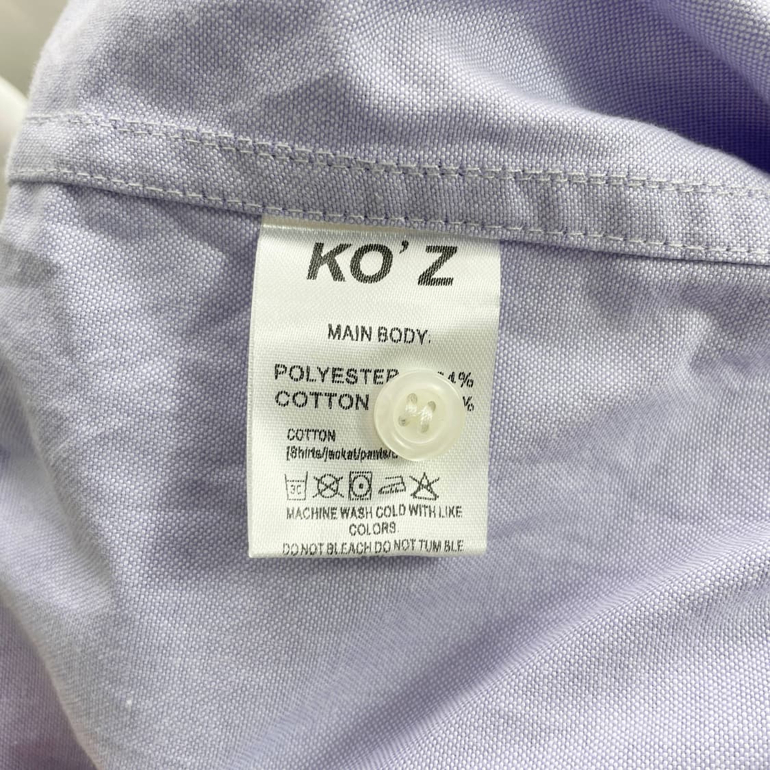 B1 Ko'z 코즈 반팔셔츠 라벤더 FREE사이즈 상품이미지5