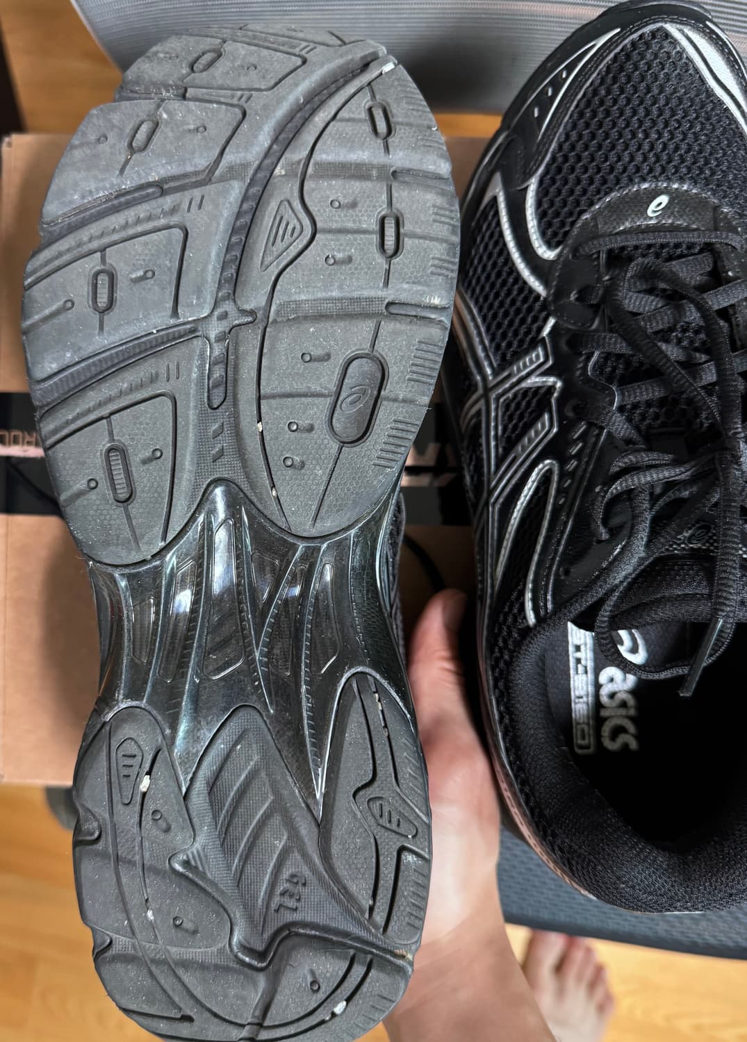 아식스 GT-2160 블랙 퓨어 실버 새상품급 상품이미지5