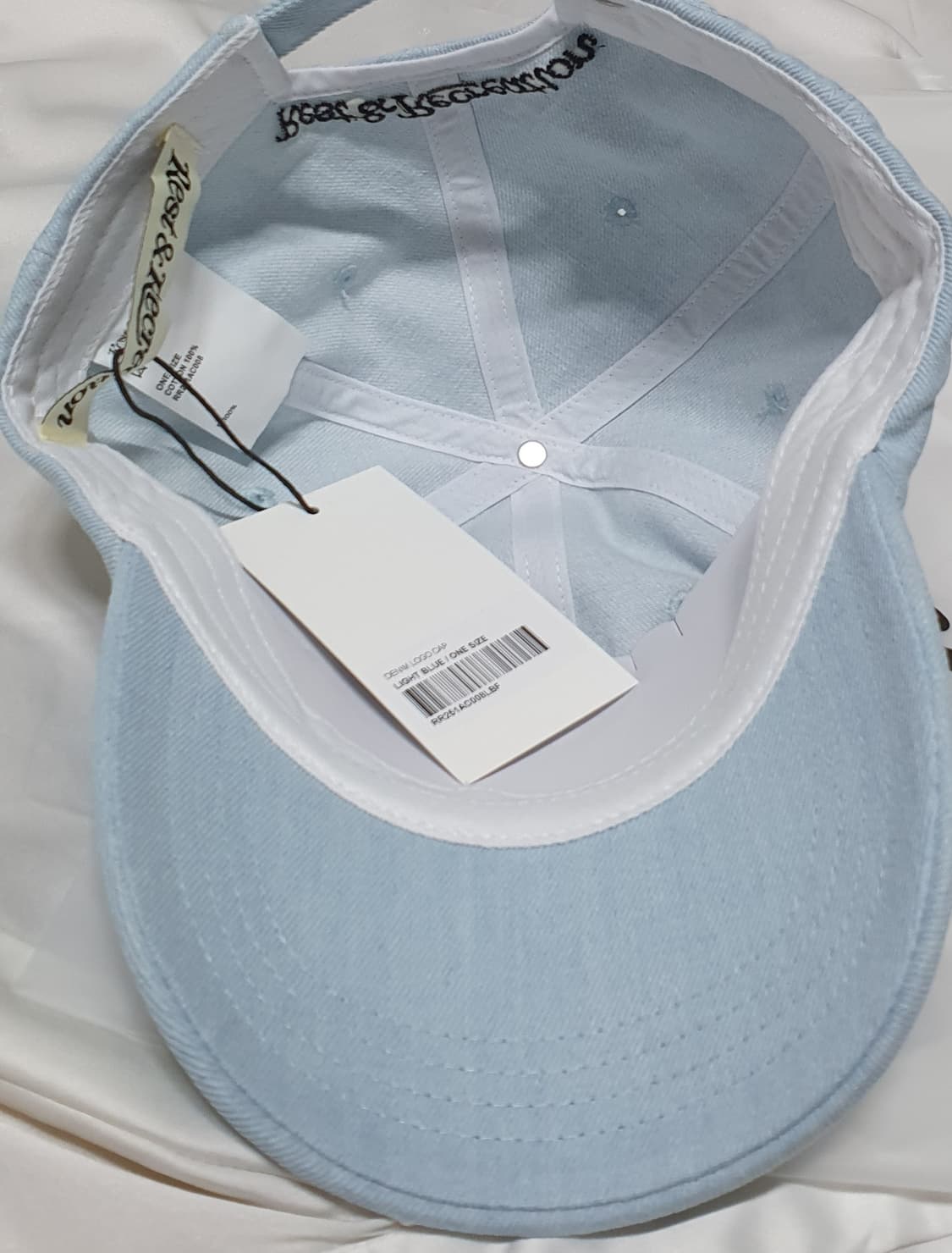 라이트블루 연청 레스트앤레크레이션 데님 볼캡 모자 상품이미지6
