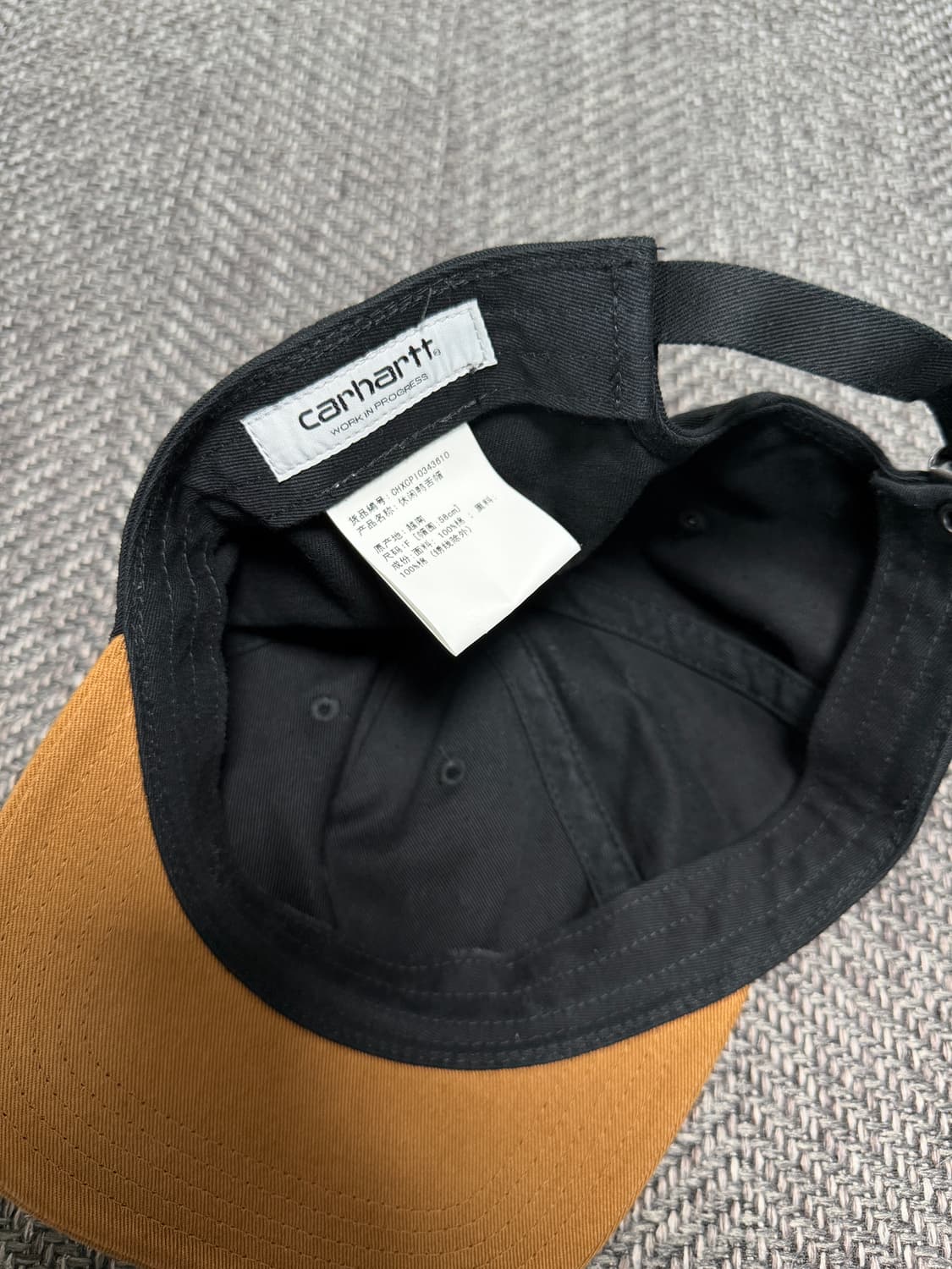 칼하트 캡 블랙 브라운 상품이미지3
