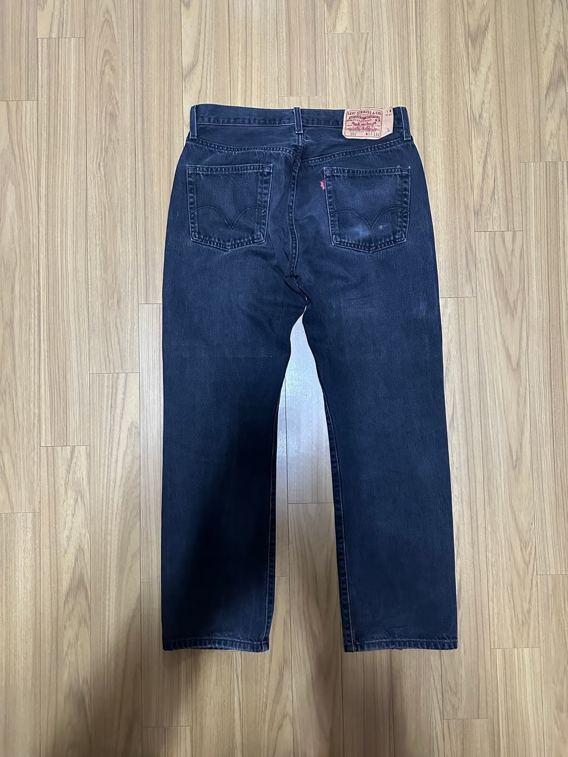 리바이스 501 블랙진 판매합니다 (33/32) 상품이미지2