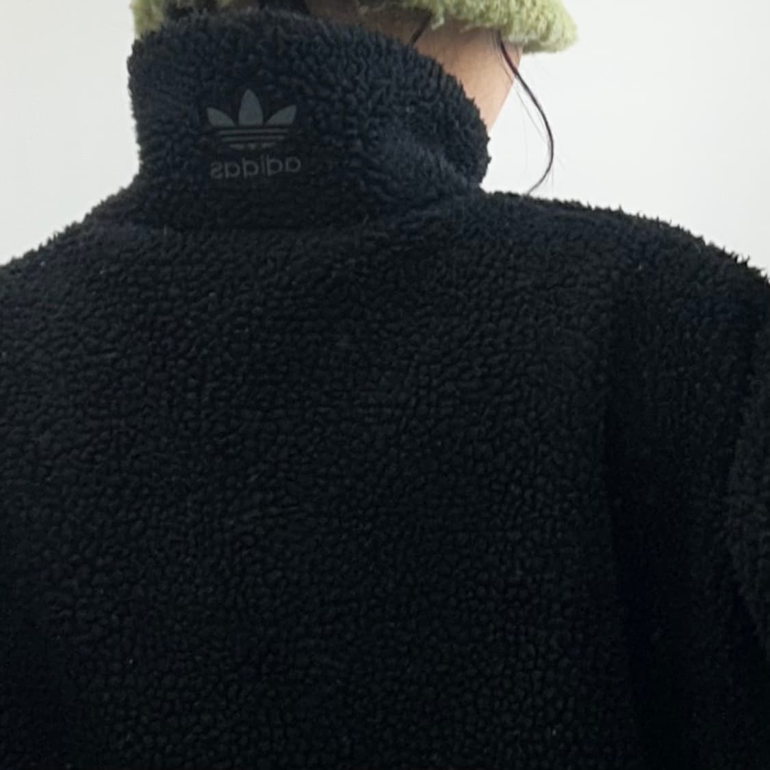 Adidas 아디다스 빅 파이어로고 블랙 후리스 상품이미지3