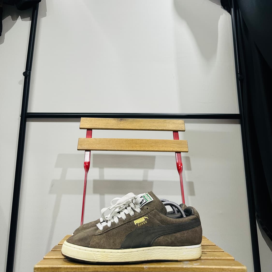 265) 푸마X엑스라지 운동화 남성 남자 신발 카키 스웨이드 상품이미지3