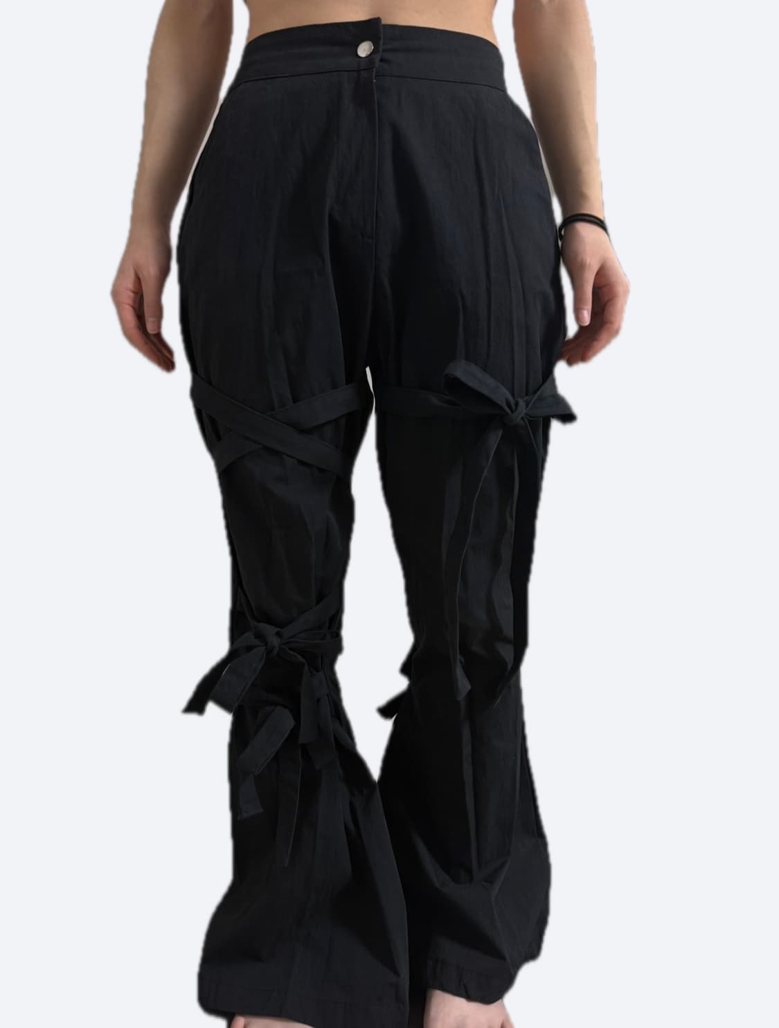 리본 부츠컷 팬츠 상품이미지2