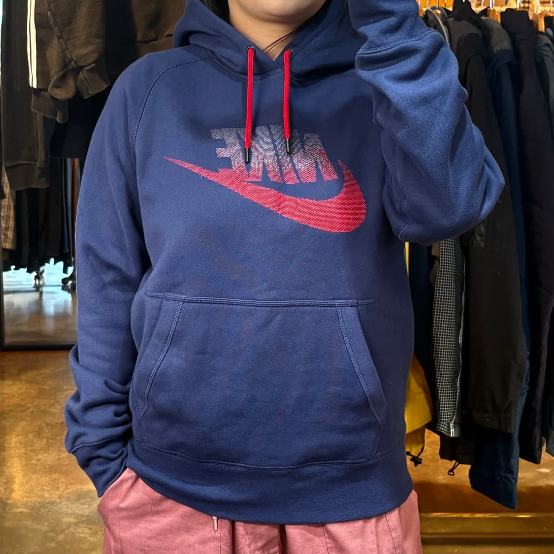 나이키 네이비 후드 상품이미지1