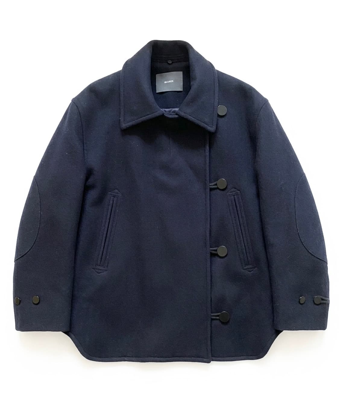 [비이커(BEAKER)] 네이비 울 코트 상품이미지1