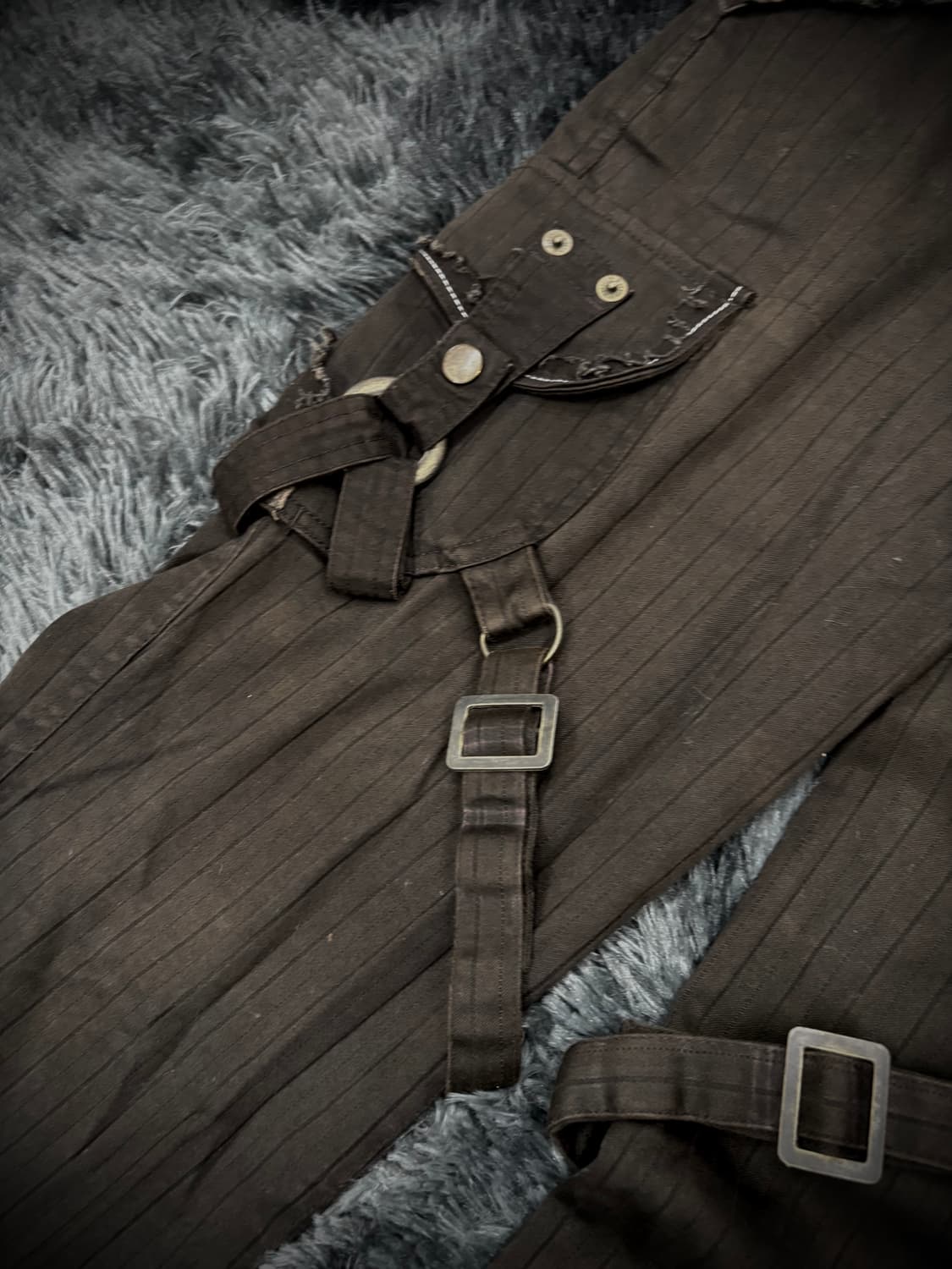 브라운 스트랩 디테일 카고팬츠 상품이미지4