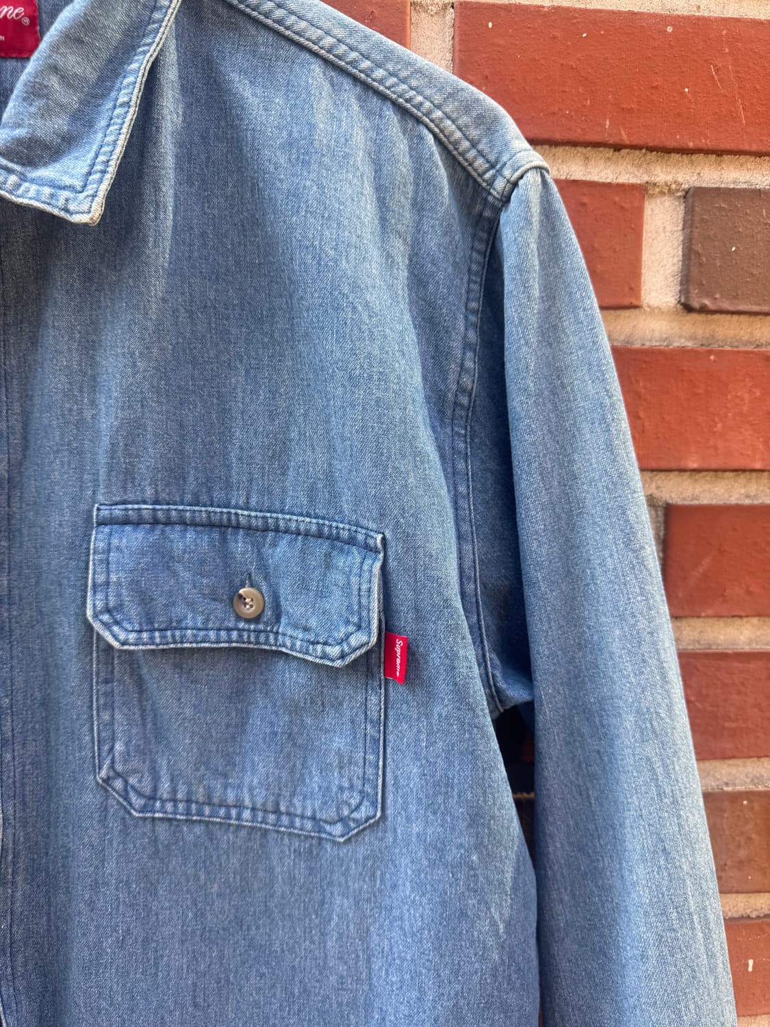 Ss16 슈프림 데님 집업 셔츠 상품이미지5