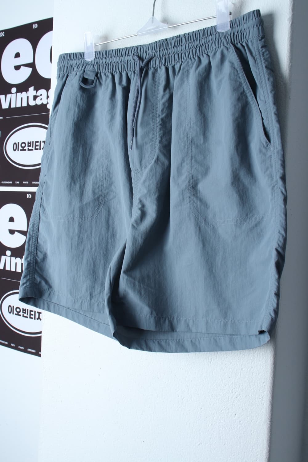 (XL-2XL) 코드그라피 반바지 팬츠 나일론 밴딩 연블루-P10124 상품이미지1