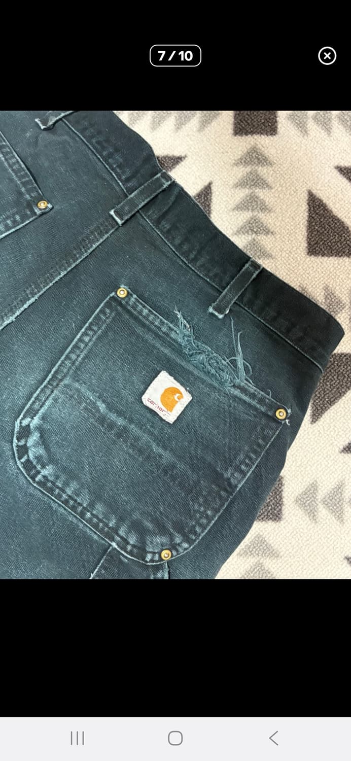 칼하트 빈티지 더블니 워크팬츠 30×32 상품이미지7