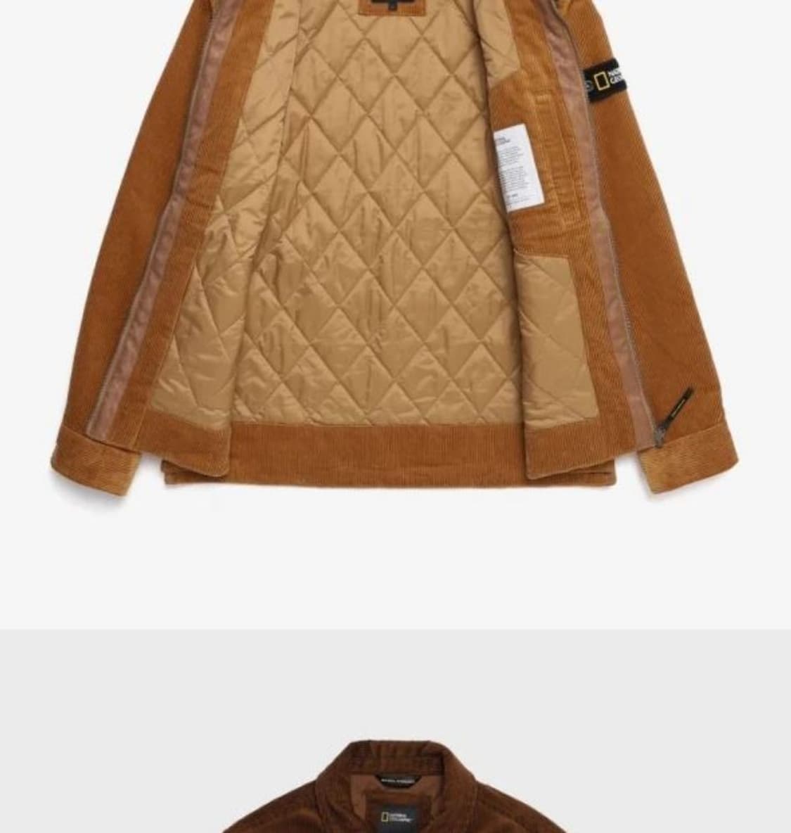 네셔널지오그래픽 코듀로이 카라넥 집업자켓 상품이미지2