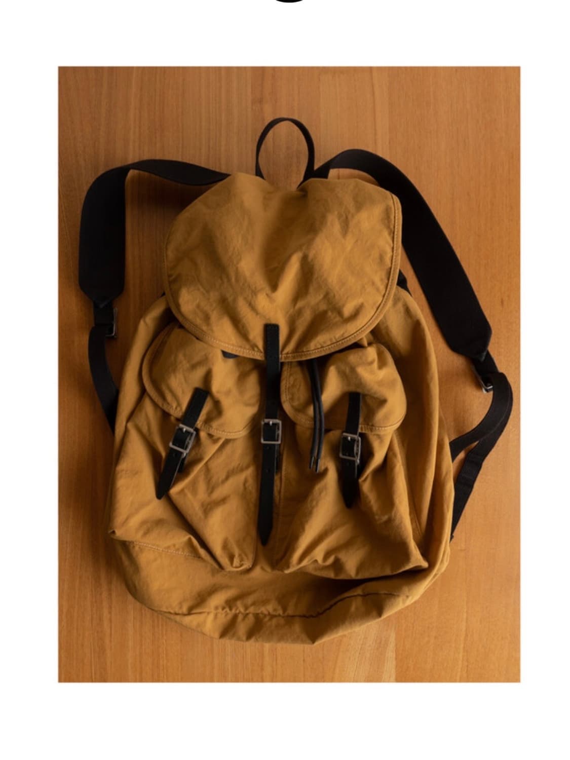 MHL 마가렛호웰 매트 럭색/백팩 (카멜&블랙) 상품이미지1