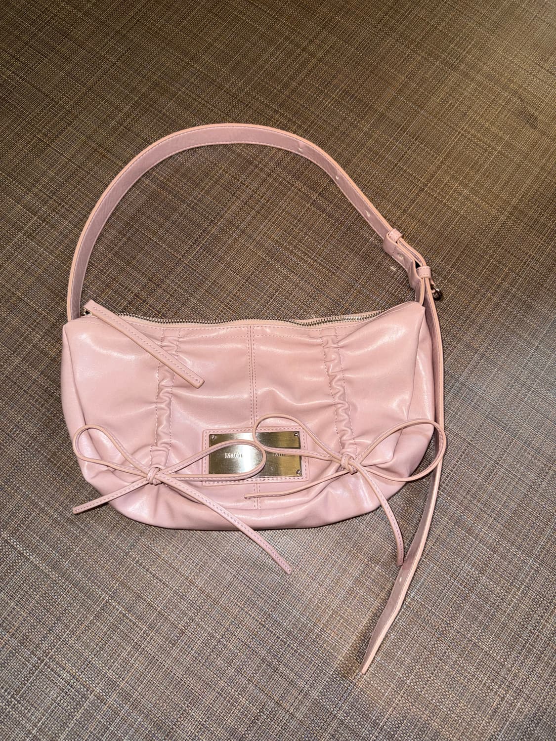 Matin Kim Half Shirring Ribbon Round Bag 상품이미지1