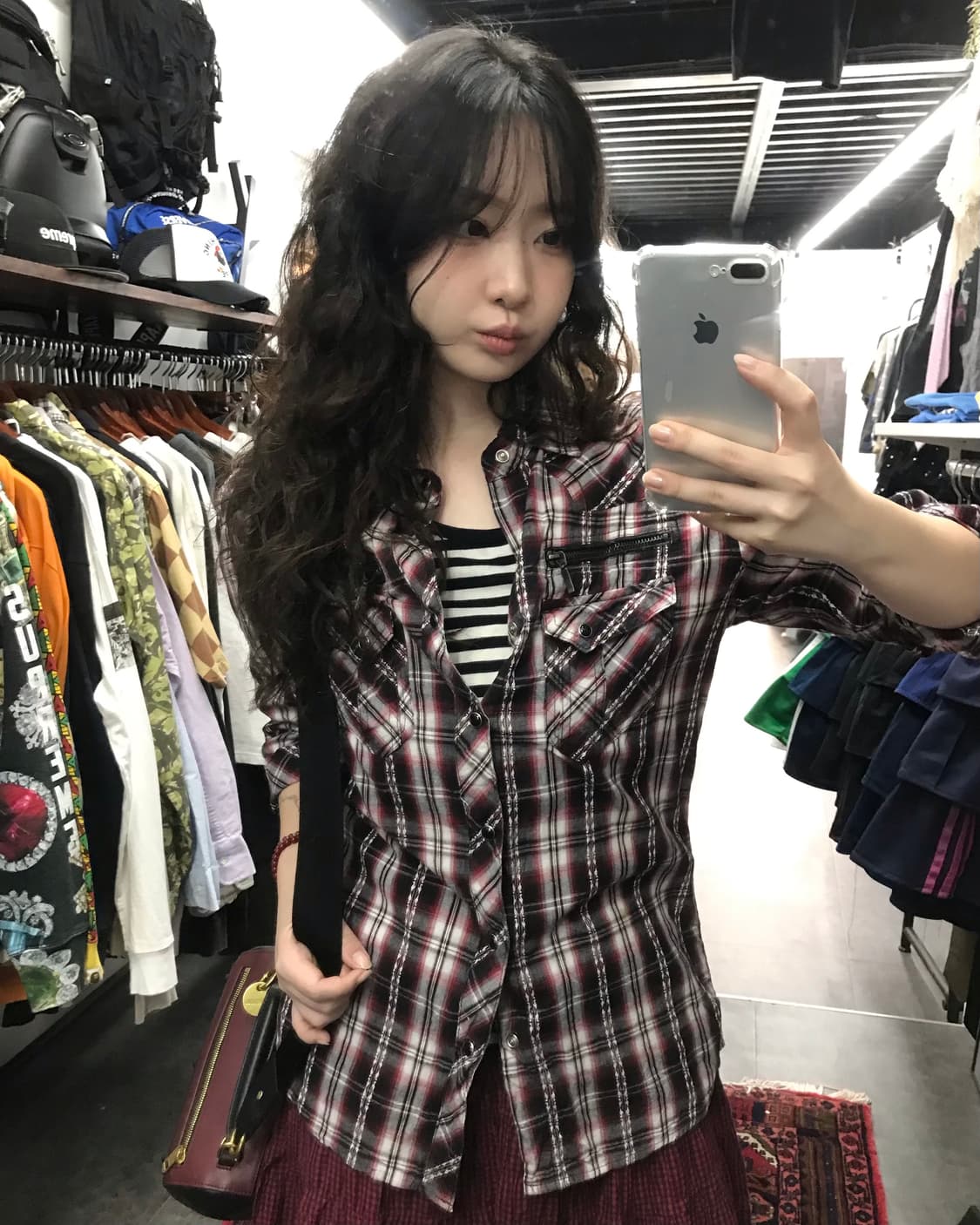 레드체크 코디 세트 ❤️‍🩹 상품이미지1