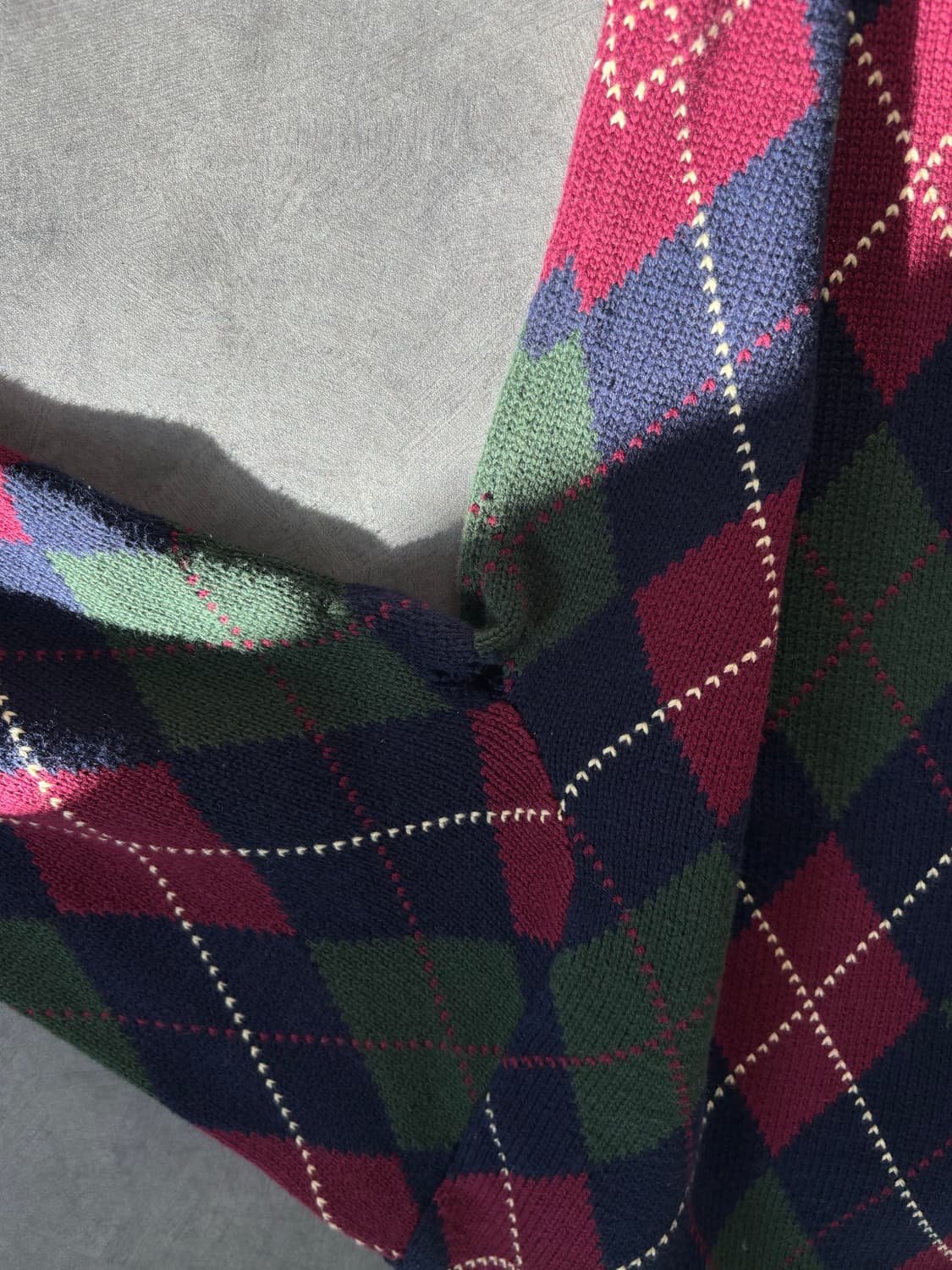 폴로랄프로렌 코튼 아가일 니트 상품이미지6