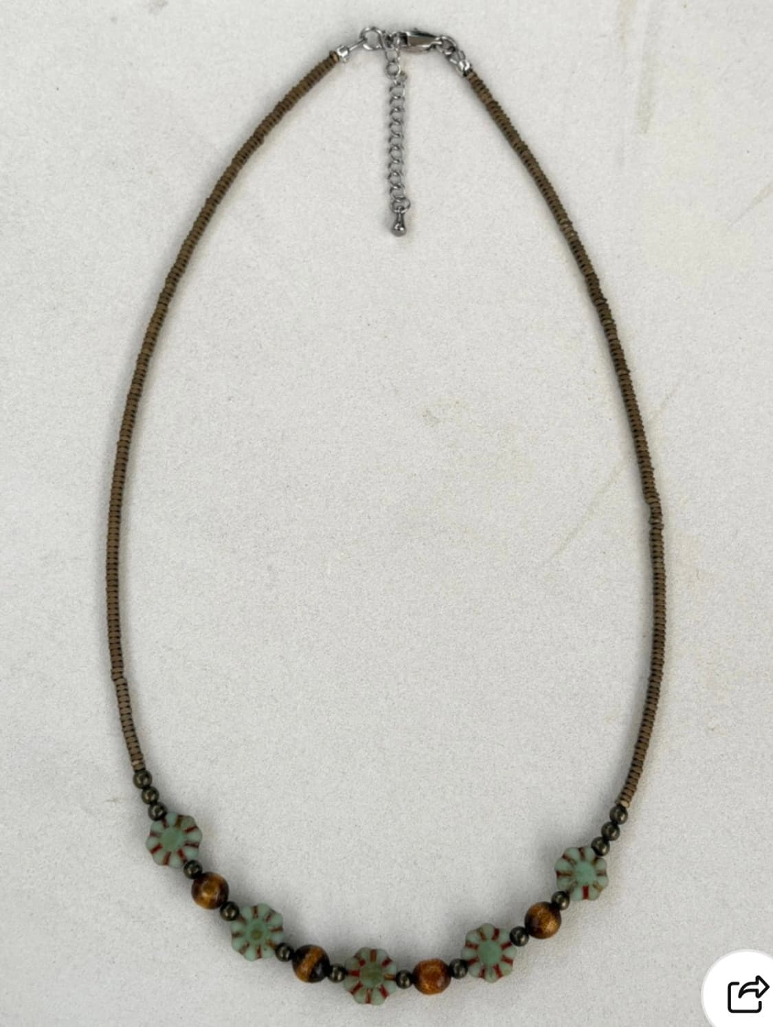 오프더쉘 보타닉 앤틱 원석 비즈 목걸이 상품이미지2