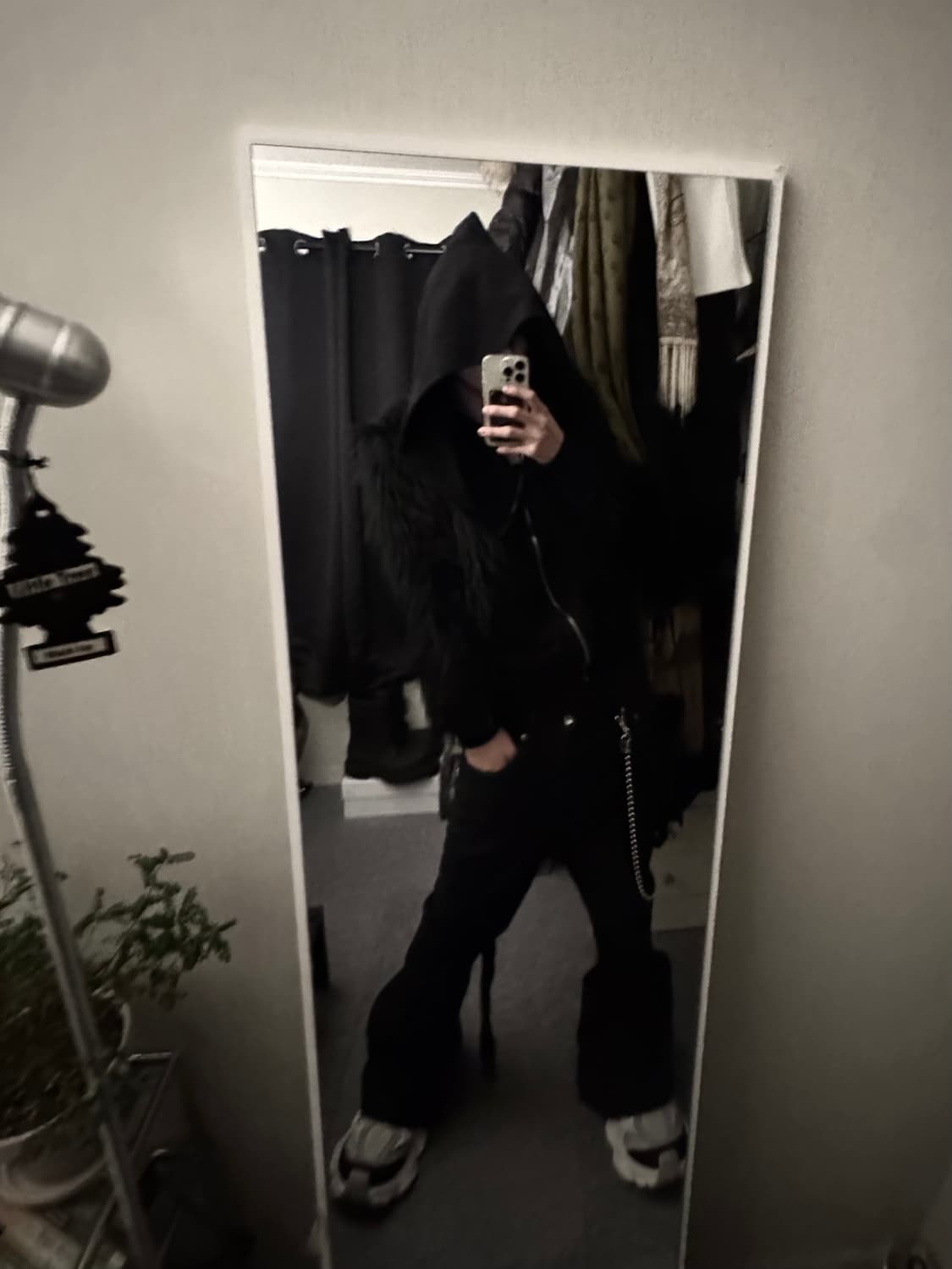 (S)릭오웬스 다크쉐도우 마운틴 사선 하이넥 후드집업 상품이미지2