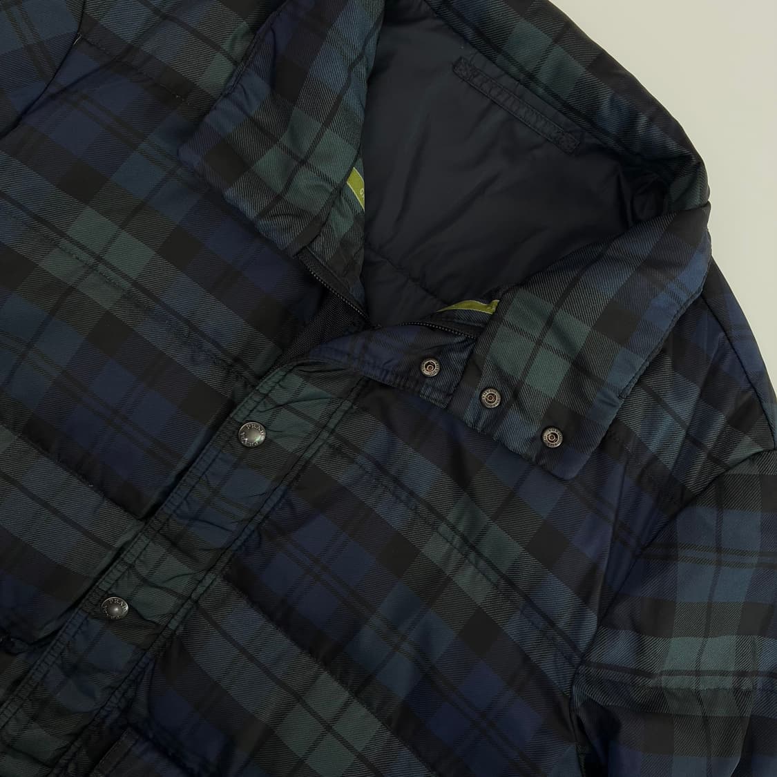 Prada 프라다 90‘s 스포츠 블랙워치 푸퍼 패딩 상품이미지4