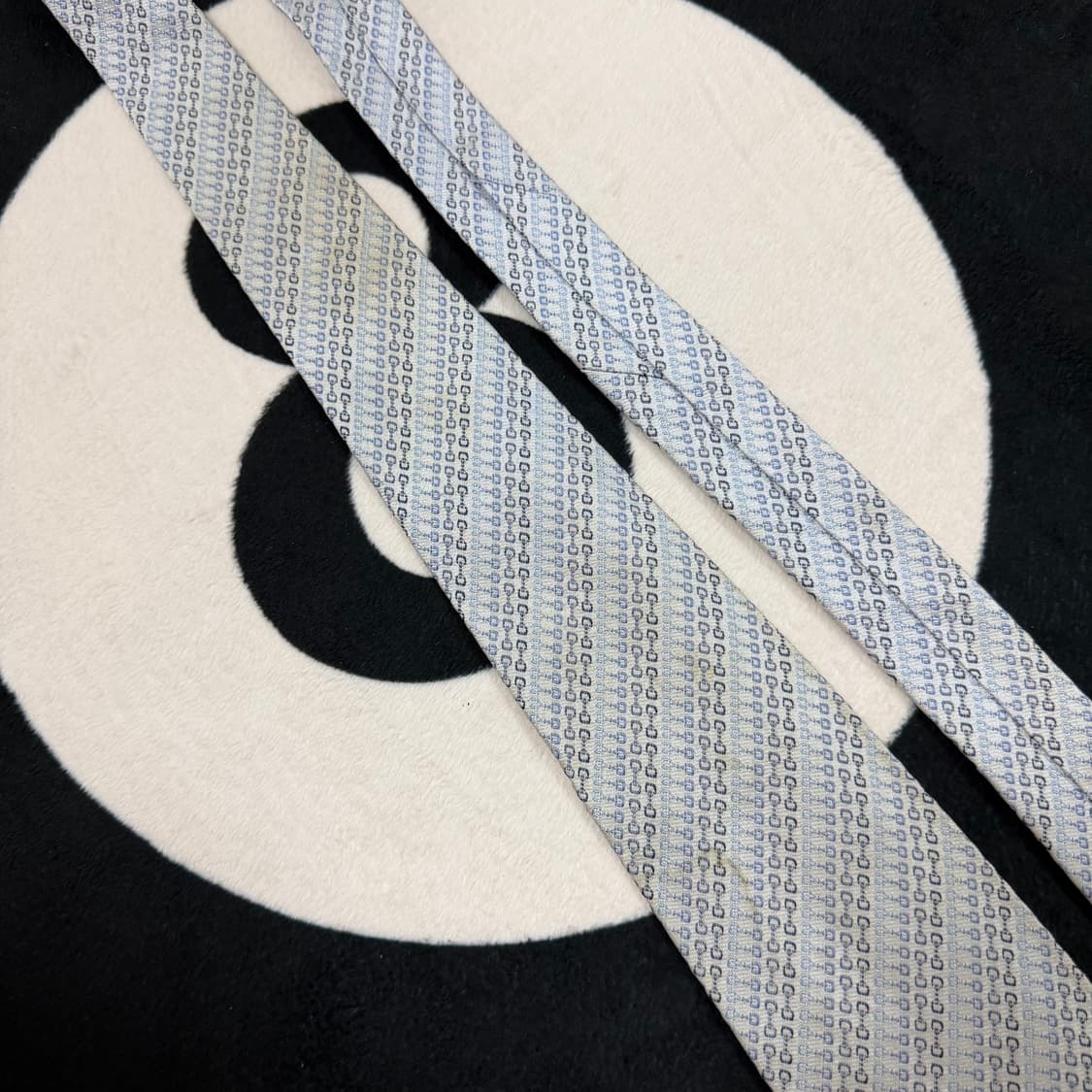 구찌 빈티지 실크 넥타이 (Sky Blue) 상품이미지7