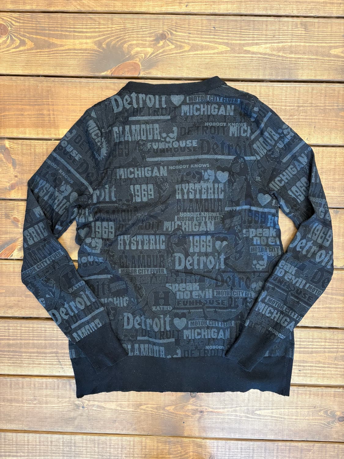 히스테릭글래머 히스걸 블랙 하트 글리터 집업 상품이미지8