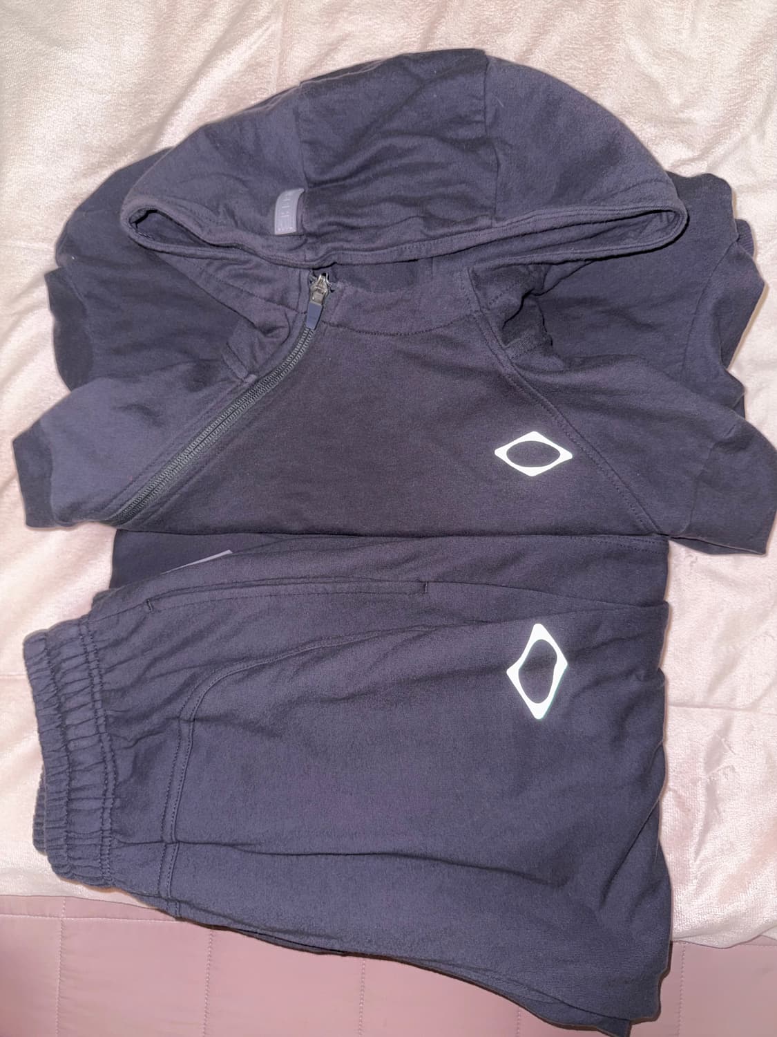 미스치프 트레이닝 셋업 세트 롬버스사이드후드티&와이드팬츠 오호스혜인서 상품이미지4