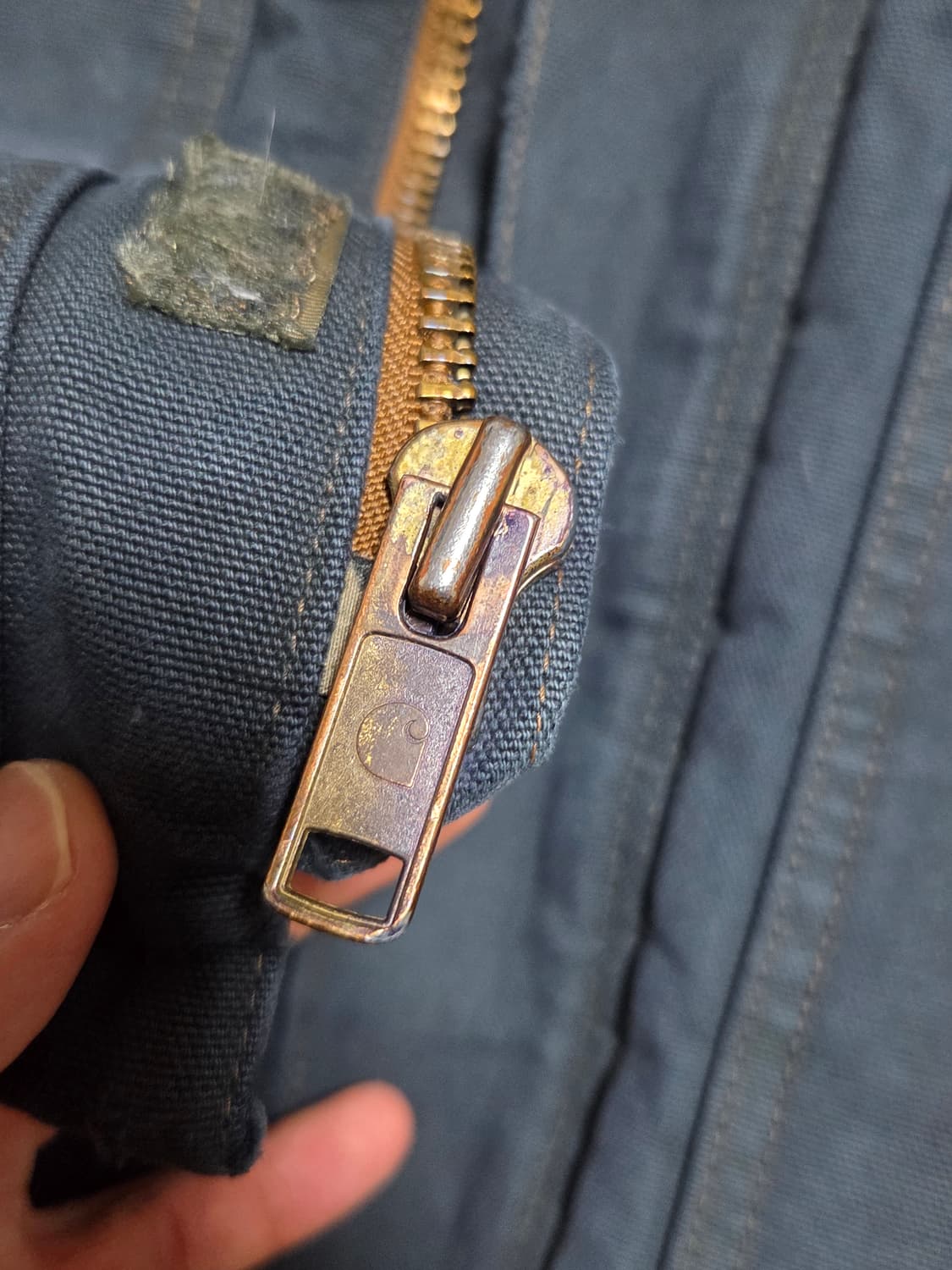 빈티지 칼하트 J02 네이비 숏기장 디트로이트 자켓 상품이미지6