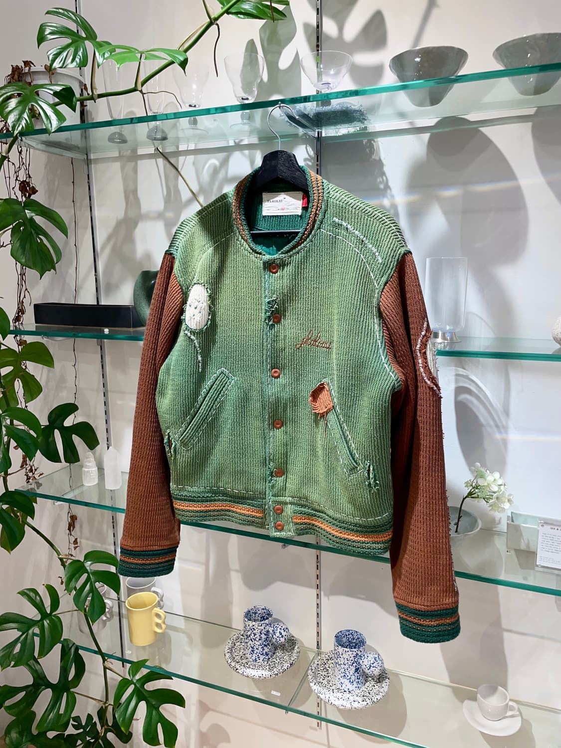 PLATEAU STUDIO knitted stitch varsity 상품이미지4