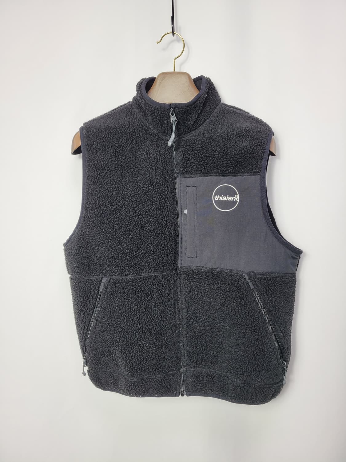 디스이즈네버댓 써클로고 플리스 후리스 조끼 M 상품이미지1