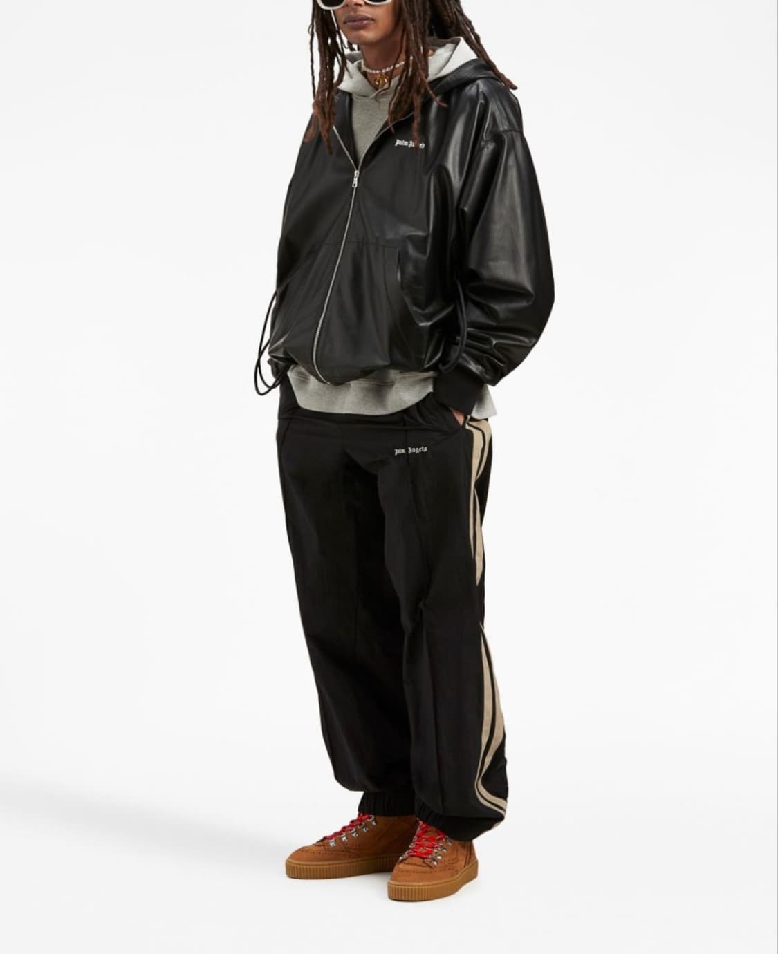 팜엔젤스 램스킨 레더 후드 자켓 상품이미지1